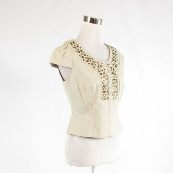 Beige ANTHROPOLOGIE IDRA blazer jacket 4 NWT $128 - Picture 3 of 8